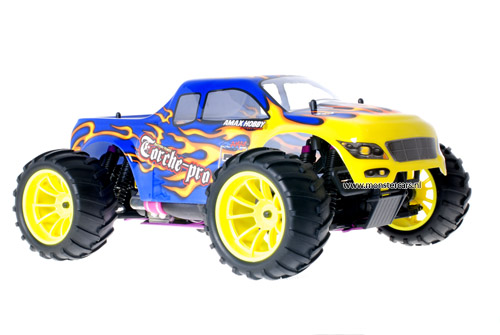 Himoto 1:10 Nitro Truck Blue Flames